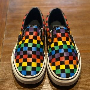 Vans Rainbow Checkerboard Shoes